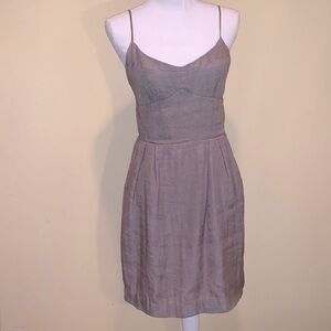 BCBG Spaghetti Straps Dress Blush Brown Girly Feminine Date Night Sorority S